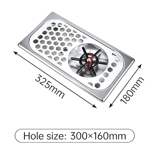Commercial Grade 304 Stainless Steel Cup Washer Rinser, High Pressure Under Counter Cup Cleaner, Easy Clean for Bar, Cafe, Restaurant, Detachable Nozzle