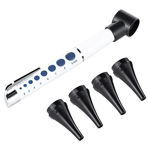 Otoscope - Bysameyee Portable Otoscope for Doctors, Nurses, Students, Handheld Microscope Tool Kit for Ear Care with 4 Otoscope Tips