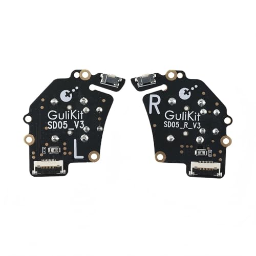 GuliKit Analog LCD (Type A&B) Joystick For Steam Deck, Hall Effect No Drift Magnetic Thumbstick Replacement, No Soldering, One-Key Calibration, Right & Left Repair Kit with Caps (Not Fit OLED)-SD02 Steam Deck LCD