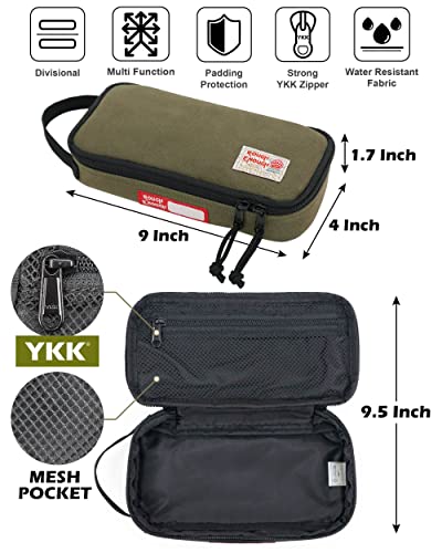 Rough Enough Small Tool Bag Pouch Case with Handle Zipper Bundle