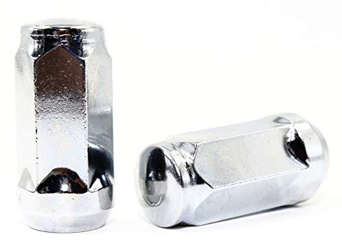 Set of 24 Veritek 14x1.5mm 1.75 Inch 45mm Overall Length 3/4 19mm Hex Chrome Lug Nuts for Buick Chevy Chevrolet GMC Dodge Jeep Nissan Toyota RAM Aftermarket Custom SUV Truck Wheels