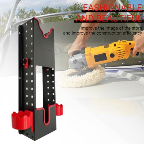 Polishing Buffer Holder Wall Mount, Rotary Polisher Storage Rack 19.3x6.7x3.74 inch