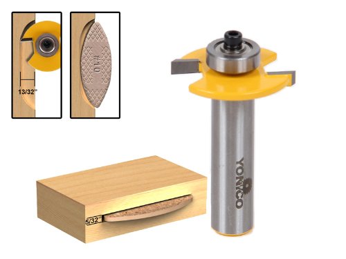 YONICO Router Bits Set Miter Frame Molding 3 Bit 1/2-Inch Shank 12230 3 Bit Set - 1/2" Shank