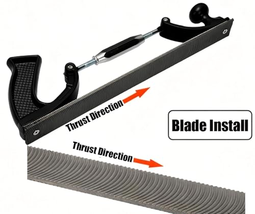 YANTBAICH Adjustable Flexible File Holder with 14 Inch Double-Sided Blade, Auto File 12 Sawtooth Per Inch Smooth Cut File Metal Polisher Molding Grinding, Filing Contoured Surface,for Shaping