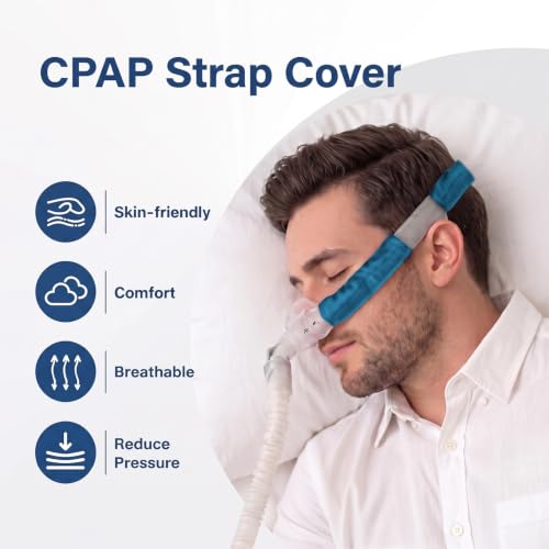 Satin Strap Covers, Silky Mask Frame Covers Pads Compatible with DreamWear or AirFit N30i/P30i Headband Cover Set Hair Protector (3, Navy) 3