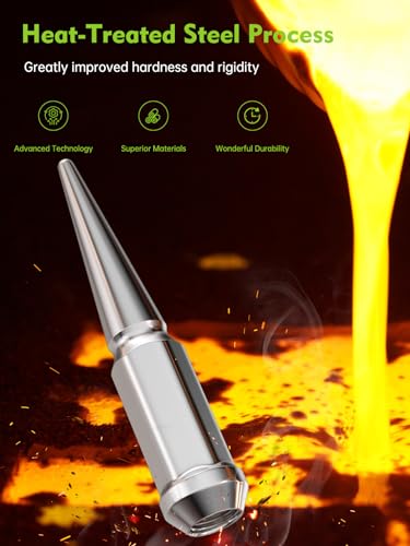 AUTOPTIM M14x1.5 Spike Lug Nuts & Socket Key