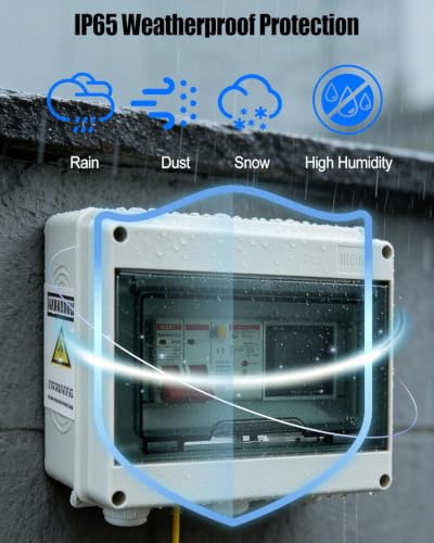 Power Meter & Breaker Box with GFCI, 110V 63A Electricity Usage Monitor