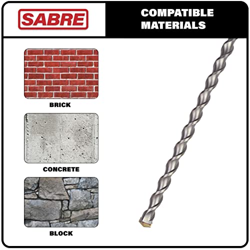 3/4 Inch x 39 Inch SDS Plus Rotary Hammer Drill Bit, Carbide Tipped for Brick, Stone, Concrete (3/4" x 37" x 39") 3/4 in