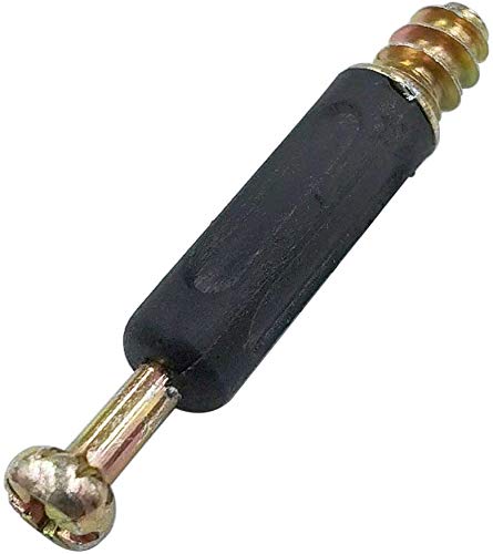50 Sets Furniture Connecting Cam Lock Fittings with Dowel Cam Lock Connectors Furniture Fastener Screws Nut for Wardrobe and Cabinet One Size