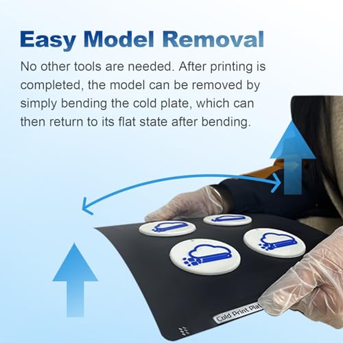 Antinsky Bambu Lab Cold PEI Sheet Double Sided 355 x 345mm Flexible Magnetic Steel Sheet Easy to Remove Model PEI Build Plate for Bambu Lab H2D/H2S 3D Printers