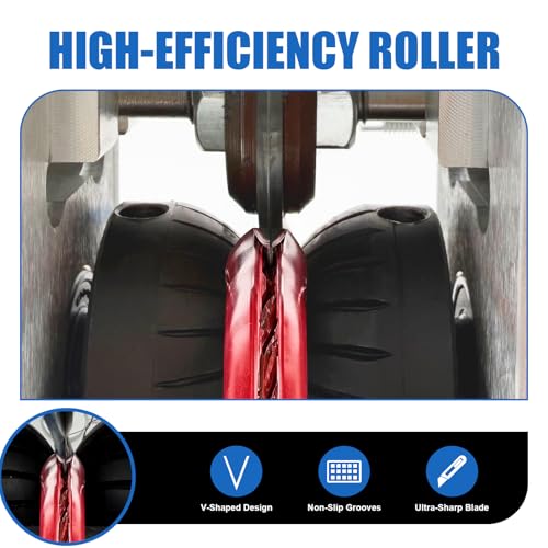Manual Wire Stripper Machine, 0.06"-1.38" Wire Stripping Machine, Wire Stripping Tool for 1.5-35mm Scrap Wire Copper Wire Stripper Aluminum Alloy Frame Drill Powered Cable Stripper for DIY Cable