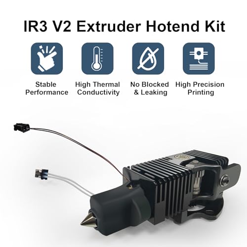 IdeaFormer 0.4 mm IR3 V2 Extruder Hotend Set, 24 V 80 W Original Direct Drive Extruder for Conveyor Belt 3D Printer IR3 V2