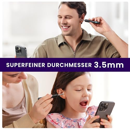 Bebird Ear Wax Remover Otoscope R1, 1080P HD Ear Cleaner with Camera, Otoscope with Light, Wide Angle Otoscope IP67 Waterproof Ear Cleaner for Adults, Children, iOS, Android