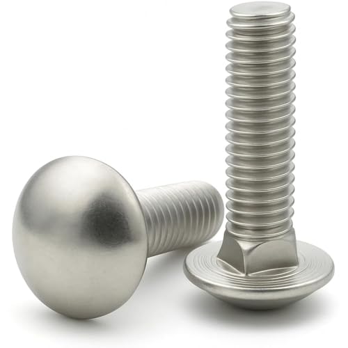 IMSCREWS 3/8-16 x 2-3/4 Carriage Bolts, 304 Stainless Steel (18-8), Heavy-Duty Structural Fasteners, 20 PCS 3/8"-16 x 2-3/4"
