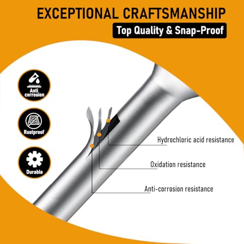 (300 Pack) #9 x 1-1/2" Heavy Duty Joist Hanger Screws, 1/4" Hex Head Wood Screws with 0.370" Dia Deck Screws, Replace SD9112R500 10D Nails (300 Pack)#9 x 1-1/2"
