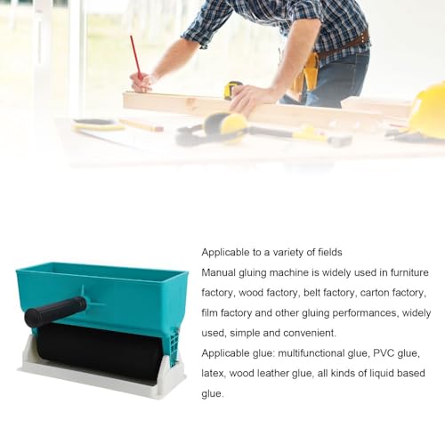 Manual Glue Roller Applicator Portable DIY Handheld Adhesive Applicator Roller for Carpenter Woodworking Spreader Dispenser Coated Glue Spreading