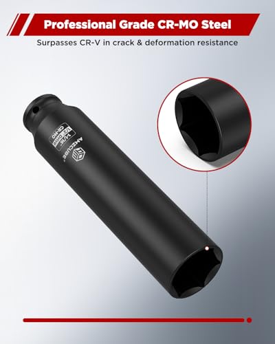 Heavy Duty 1/2" Drive 1-1/16" Extra Deep Impact Socket