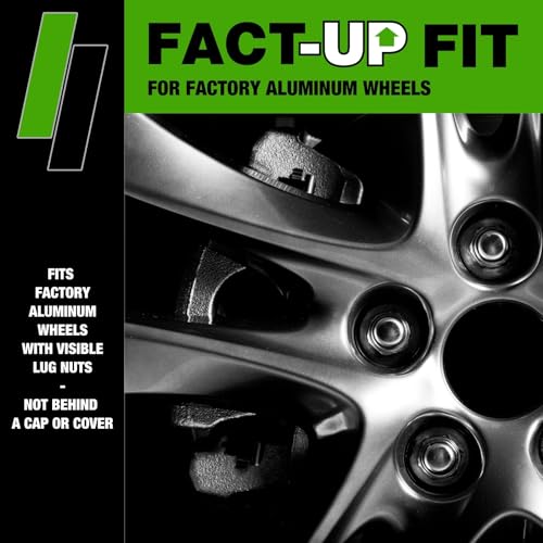 DPAccessories Lug Nuts Compatible with 2008-2020 Dodge Grand Caravan | Black OEM Style | Factory Aluminum Wheels Only | Set of 20 Wheel Nuts | DDOGRC05F-BK/1 2008-2020 Factory Wheels