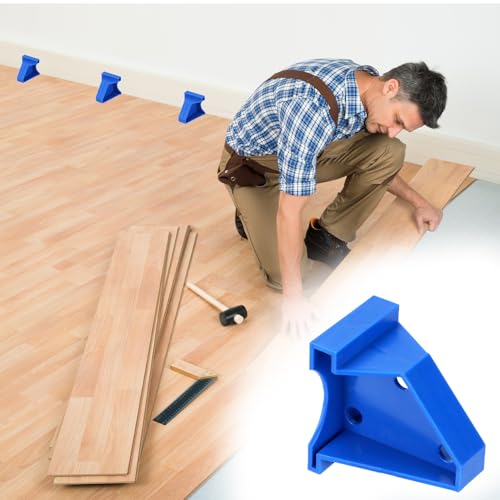 QWORK Flooring Spacers, 1/4'' & 1/2'' Gap – 40 PCS Laminate Wood Flooring Tools Installation Spacers for Laminate, Vinyl, Engineered Hardwood, Bamboo & LVT, Floating Floor Installation