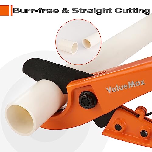 DURATECH Magnetic Tape Measure 25FT with Fractions 1/8 and ValueMax PEX Cutter with Teflon Coated Sharp Blade, Easy to Read Both Side Measurement Tape, Hose Cutter with 1/8"-1" Cutting Capacity for P