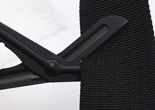 Scissors EMT Bent 7.7 Inch Matt Titanium Coated Stainless Steel Scissors or Gauze (Black)
