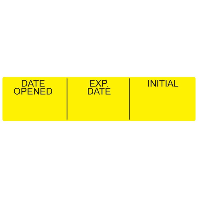 LabelValue Brand - Date Opened Medication Instruction Labels - 500 Labels/Roll | Clarify Medical Items with Initial Open Date - Perfect for Medical Facilities, Labs, and Pharmacies