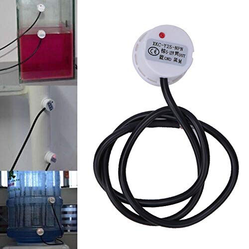 Jadeshay Liquid Level Sensors 5-12V Water Level Sensor, Level Indicator Water Tank Level Sensor Non-Contact NPN Output Interface IP67 Waterproof