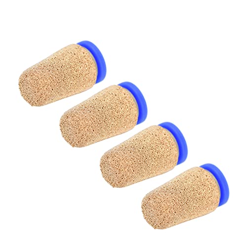 4 pieces PSF-4 pneumatic silencer, noise absorber, copper, pneumatic compressed air silencer for cylinders, solenoid valves, crankcase, transmission, fuel tanks, pneumatic tools