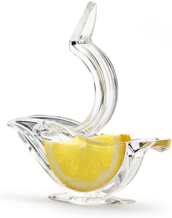 New Acrylic Manual Lemon Slice Squeezer, Portable Transparent Fruit Juicer, Elegance Bird Shape, Hand Juicer for Orange Lemon Lime Pomegranate (4Pcs) (8Pack) 8Pack