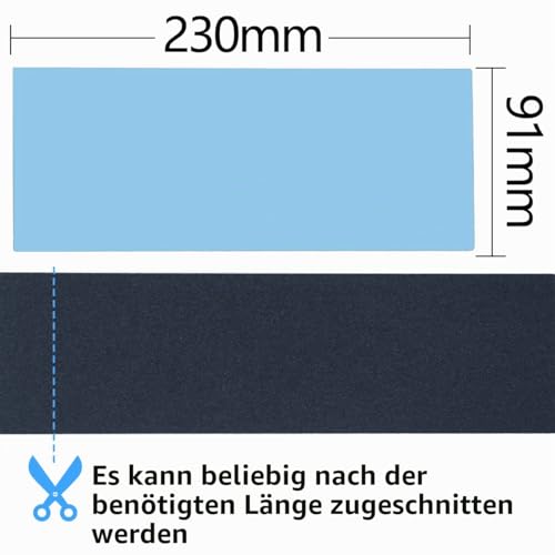 FEIHU Sandpaper Set, Grit from 120/180/240/320 to 7000/8000/10000, Waterproof Wet and Dry for Automated Sanding, Epoxy Resin, Wood, Stone, Varnish, Metal, Cars, 9 x 3.6 Inches (51 Pieces) 51pcs/229x91mm/120-10000