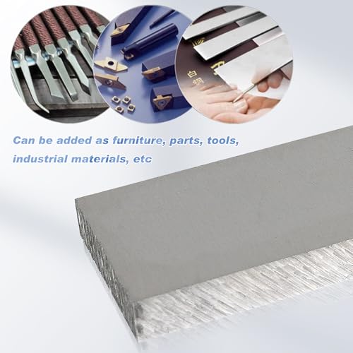 CNQLIS 2 Pieces 1/2" X 2"X 12" Long Square Aluminum Flat Plate 1/2" X 2" X 12"