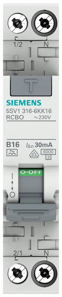 Siemens FI/LS compact 6kA type A 30mA B16 230 volts
