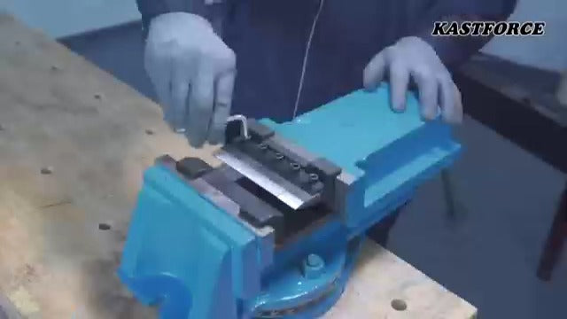 KF5011 5 Inch 125mm Vise Mount Metal Brake Bender Attachment Bending Max Capacity 14 Gauge 2mm Mild Steel 1/8" Aluminum