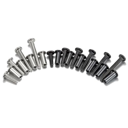 100 Set Mix M6x20-50mm Furniture Bolts for Bunk Bed and Wood Working Tools Mix M6x20/25/30/35/40/50mm 100