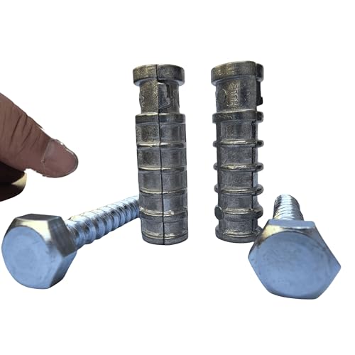 SANTIE 5/16 in. x 1-3/4 in. Zinc-Alloy Long Lag Shields Anchor (5/16" LONG) - 50 PC