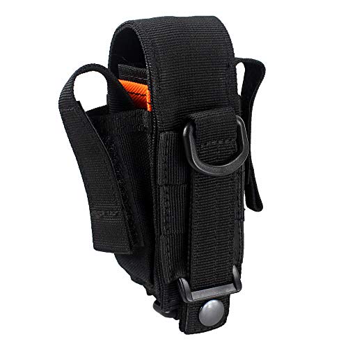 Multi Pockets Tool Holster Sheath with Hands Free Rotatable Flashlight Pouch