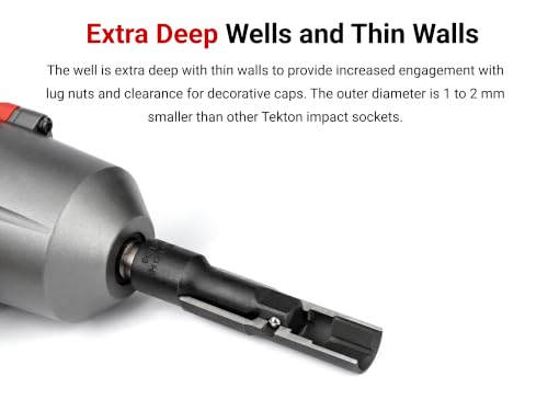 TEKTON 1/2 Inch Drive Impact Flip Socket Set, 6-Piece | SIF92400