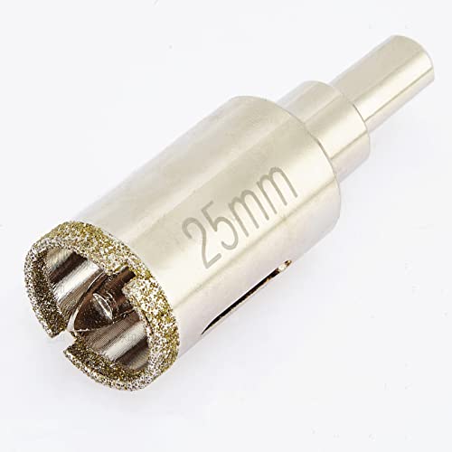 1 Inch + 4 1/4 Inch Diamond Hole Saw with Pilot Bit, 1" +4.25" Tile Hole Saw with Center Drill Bit for Marble, Quartz, Granite, Ceramics, Porcelain Tiles, 1-1/2" Depth of Cut