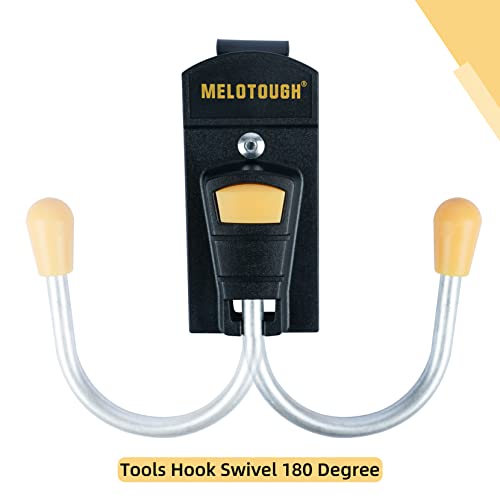 MELOTOUGH Tool Belt Suspenders Tool Harness for Heavy Duty Work,Movable shoulder Pads, Quick Clip Suit,Tool Belt Hook Tool Holster Cordless Drill Holster with Metal Clip