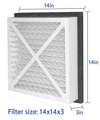 14x14x3 Air Filter Merv 13 Compatible with Zephyr VGF Series 14x14x3