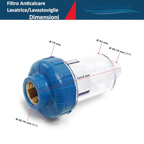 Washing Machine Dishwasher LIMESCALE Filter in Polyphosfat 1 piece (pack of 1)