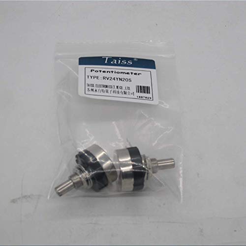 Taiss / 2 pieces RV24YN20S 5K ohm potentiometer B502 carbon layer potentiometer single turn potentiometer B 502 5k ohm