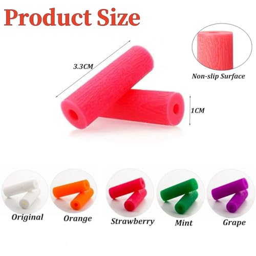 Aligner Seater, Pack of 10 Aligner Trays, Aligner Chewies, Reusable Aligner Chompers, Washable with Handle for Braces, Invisible Braces Bites (5 Colours)