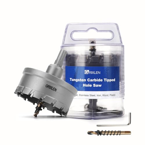 6.5 ” (165mm) Tungsten Carbide Tip Hole Saw,Hole Saw with M2 Pilot bits 6.5 ” (165mm)