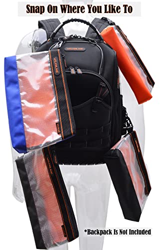 WELKINLAND Clear Tool Pouch, 4-Pack 12-Inch Zippered Tool Pouch