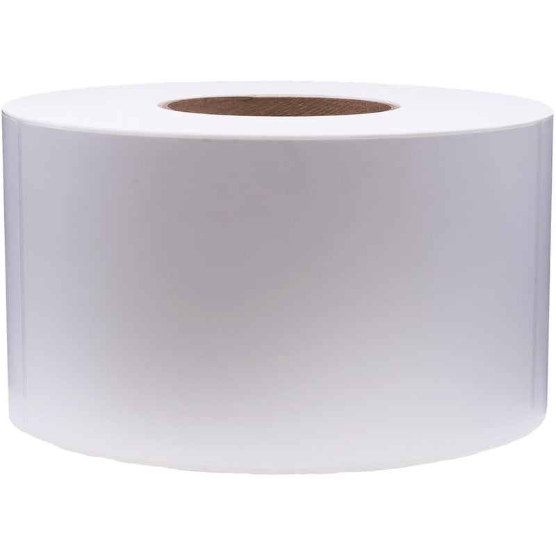 4 x 8 Direct Thermal Perforated White Labels, 3″ Inch Core, 750 Count - Label Paper for Thermal Printer Labels, Permanent Adhesive, Suitable for Various Industries