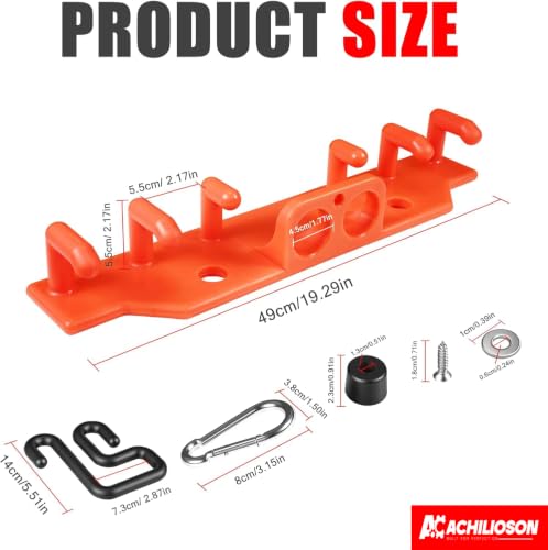 Lineman Tool Board, Bucket Truck Tool Organizer with 2" & 3" Aerial Bucket Hooks, Heavy Duty Weatherproof Lineman Bucket Organizer, 720 lbs Load Capacity for Line Work Tools