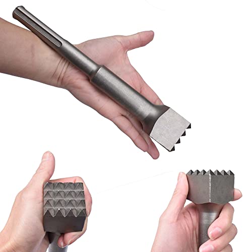 9 1/4 Inch SDS Max Bushing Tool, 1 1/2 Inch 16 Tips Bushing Hammer Head, SDS Max Concrete Bushing Bit for Demoliton Hammer(Big 16 Tips)