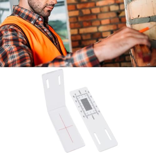 Crack Monitor, Precise ABS Acrylic Standard Crack Gauge Monitor, Multifunctional Portable Crack Monitor, Practical Measuring Tool for Corners