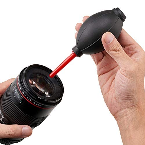 Camera Cleaning Kit with Camera Cleaning Pen Brush, Air Blaster Blower and Lens Brush Blower Brush Dust Cleaner for Lens, Camera, SLR, Telescope, Magnifying Glass, Phone